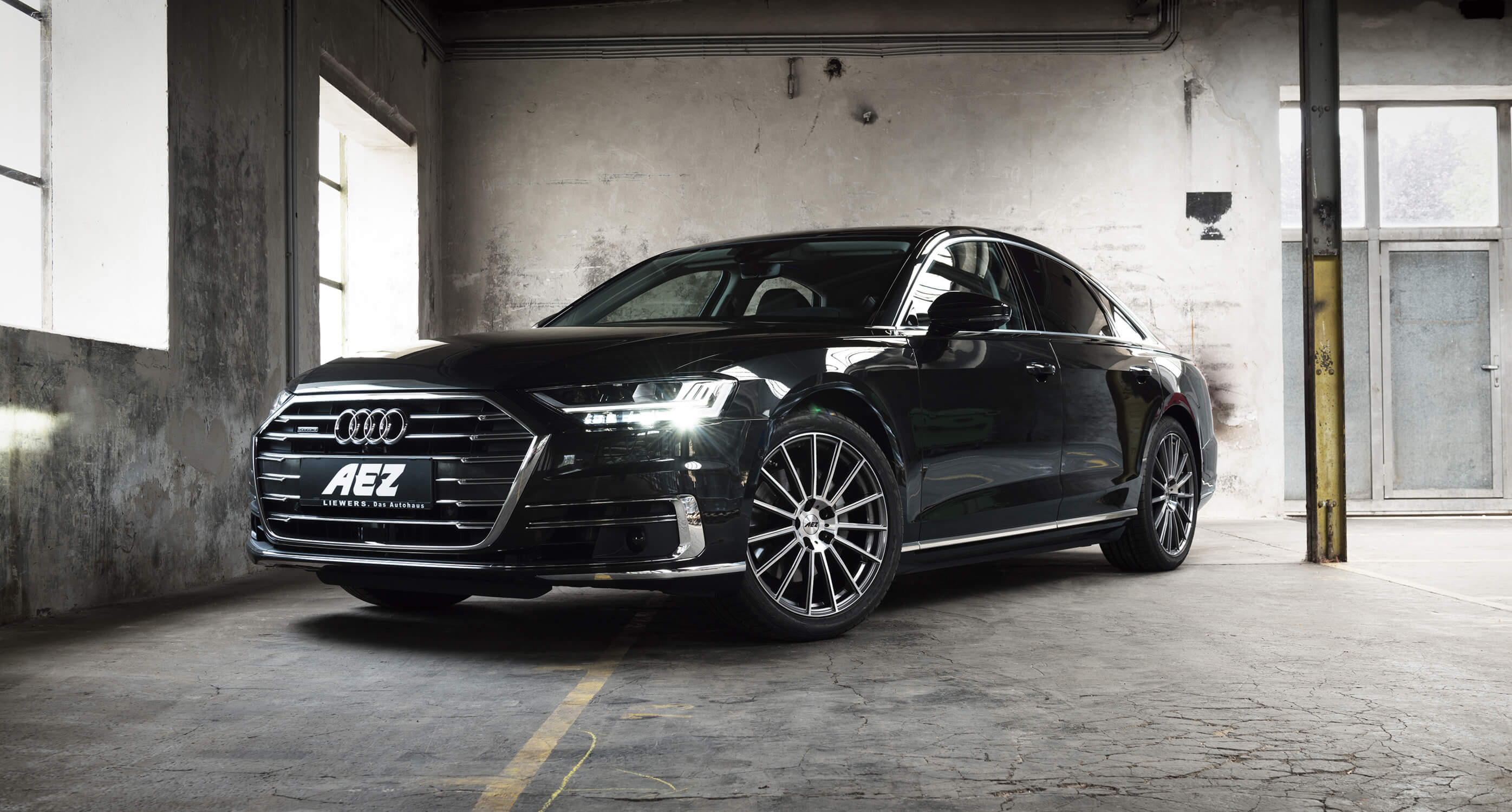 The new Audi A8 on AEZ Steam