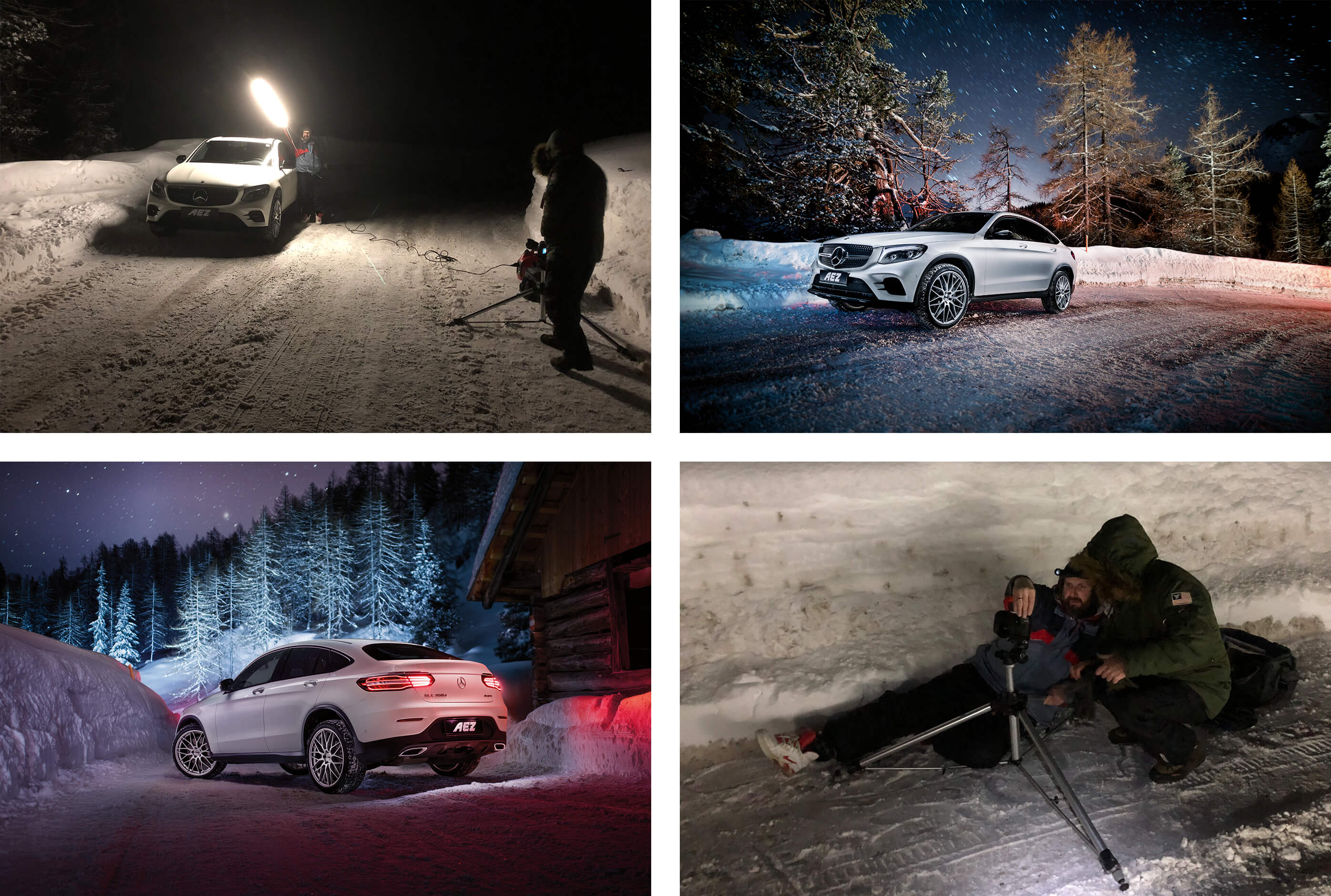 Mercedes GLC auf AEZ Crest making of