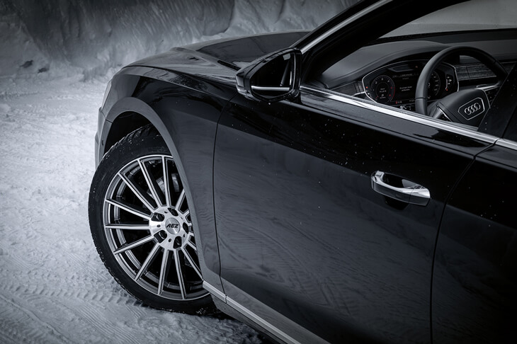 AEZ Steam auf Audi A8 in winter 2