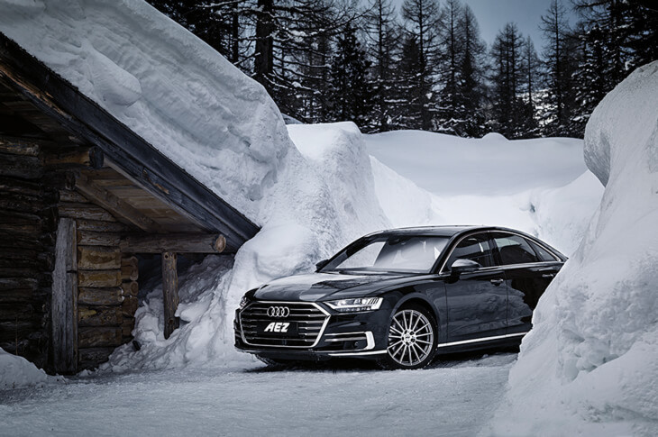 AEZ Steam auf Audi A8 in winter 3