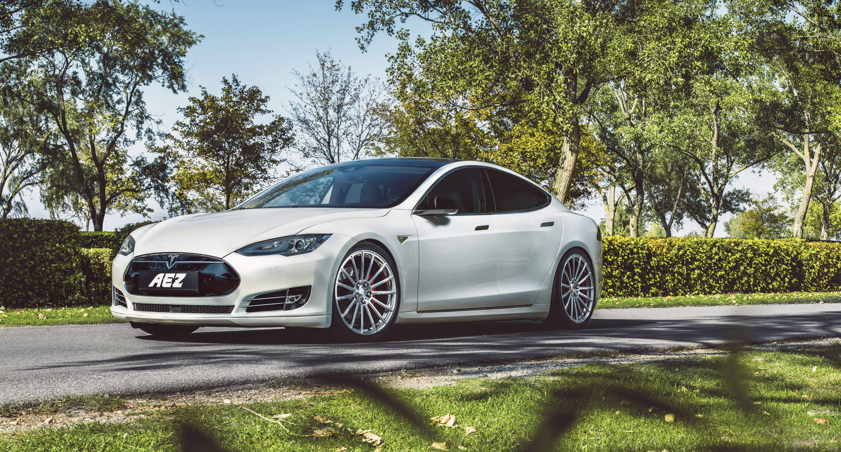 Tesla Model S on AEZ Steam.Forged